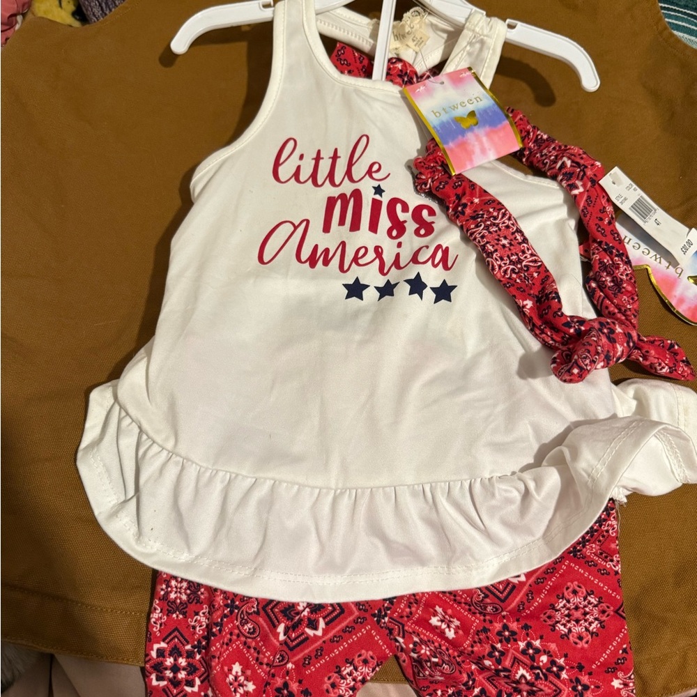 Little Miss America Outfit with Headband